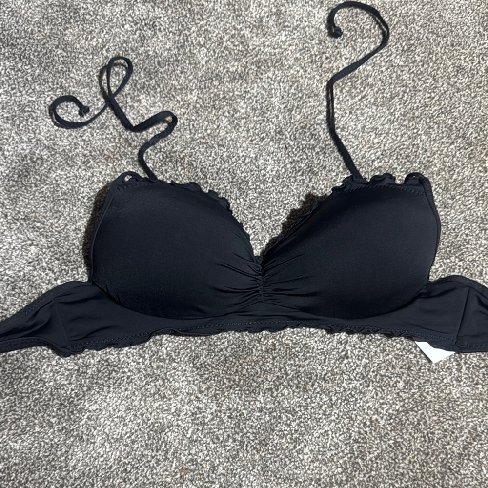 Hobie Black Bikini Top with Underwire and Molded Cups